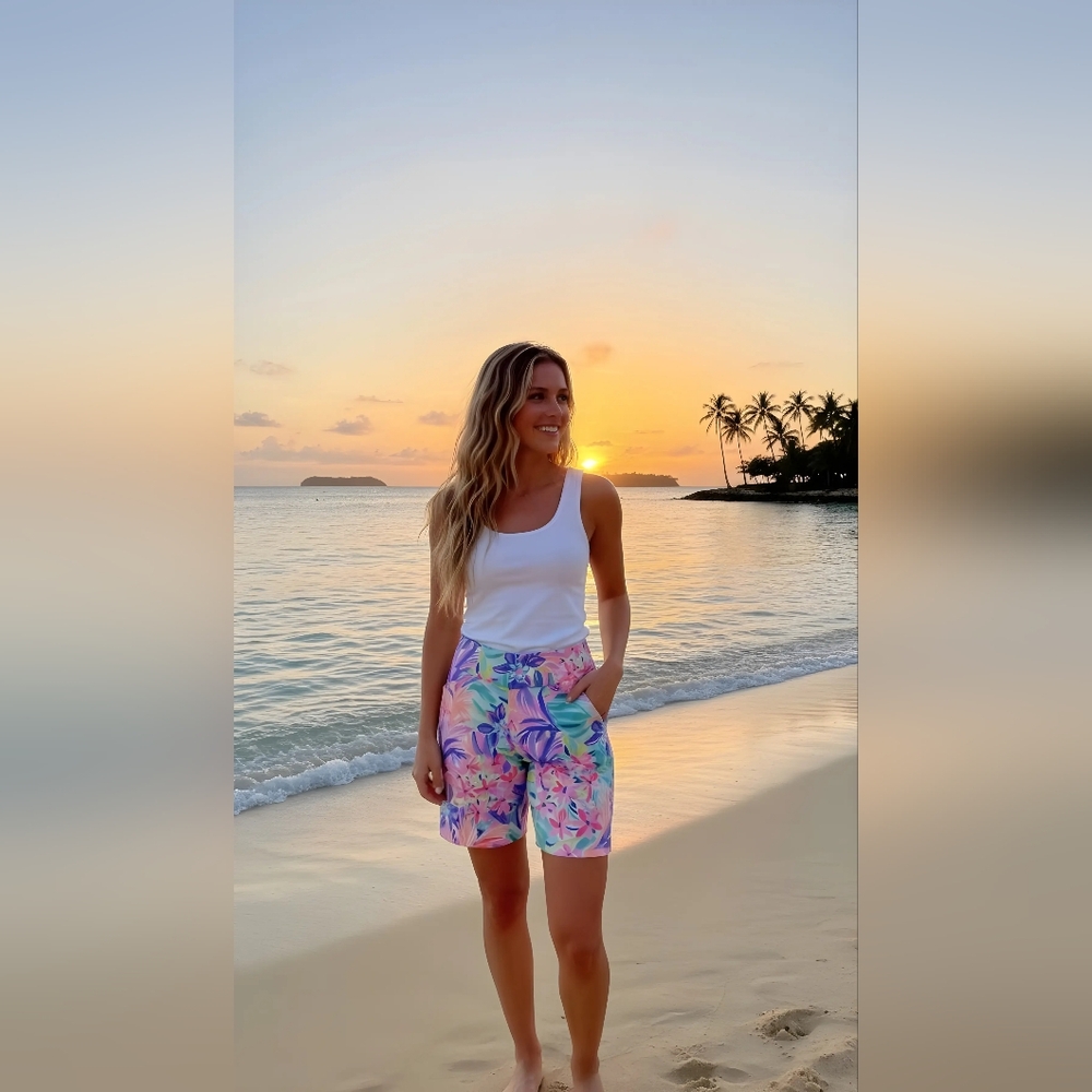 Lilly Pulitzer Colorful Floral Shorts